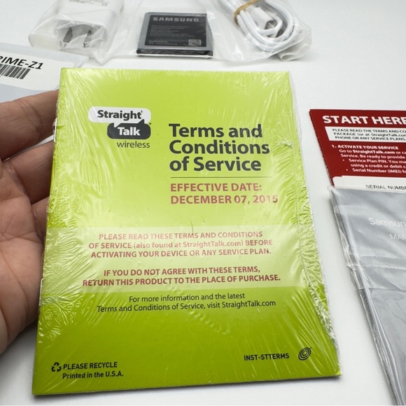 Samsung Galaxy Core Prime Straight Talk w/ Charger, Manual, Battery & More NIB - Picture 7 of 16